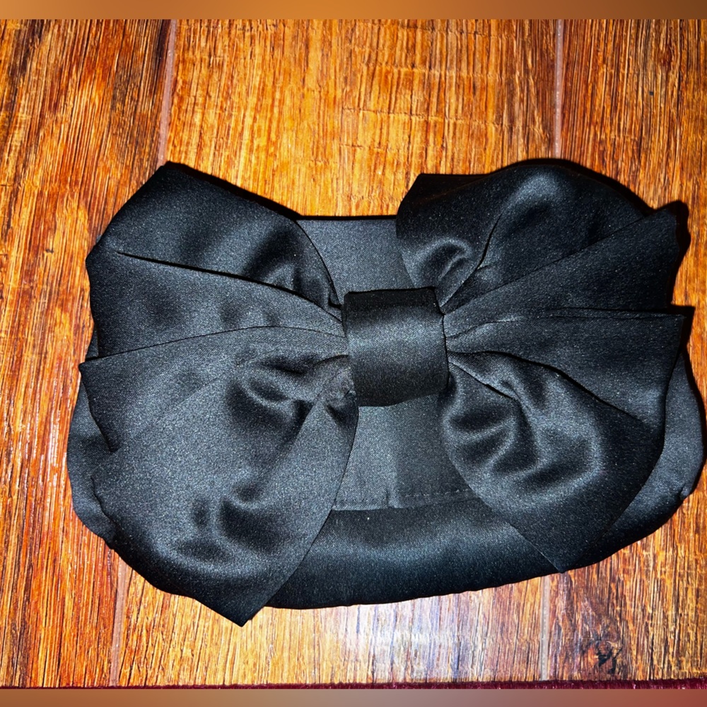 Black Bow Clutch mini